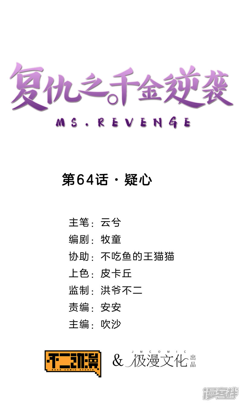 《复仇之千金逆袭》第64话 疑心 第1页