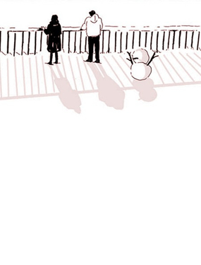 《下雪的小镇》漫画封面图 - tl漫画