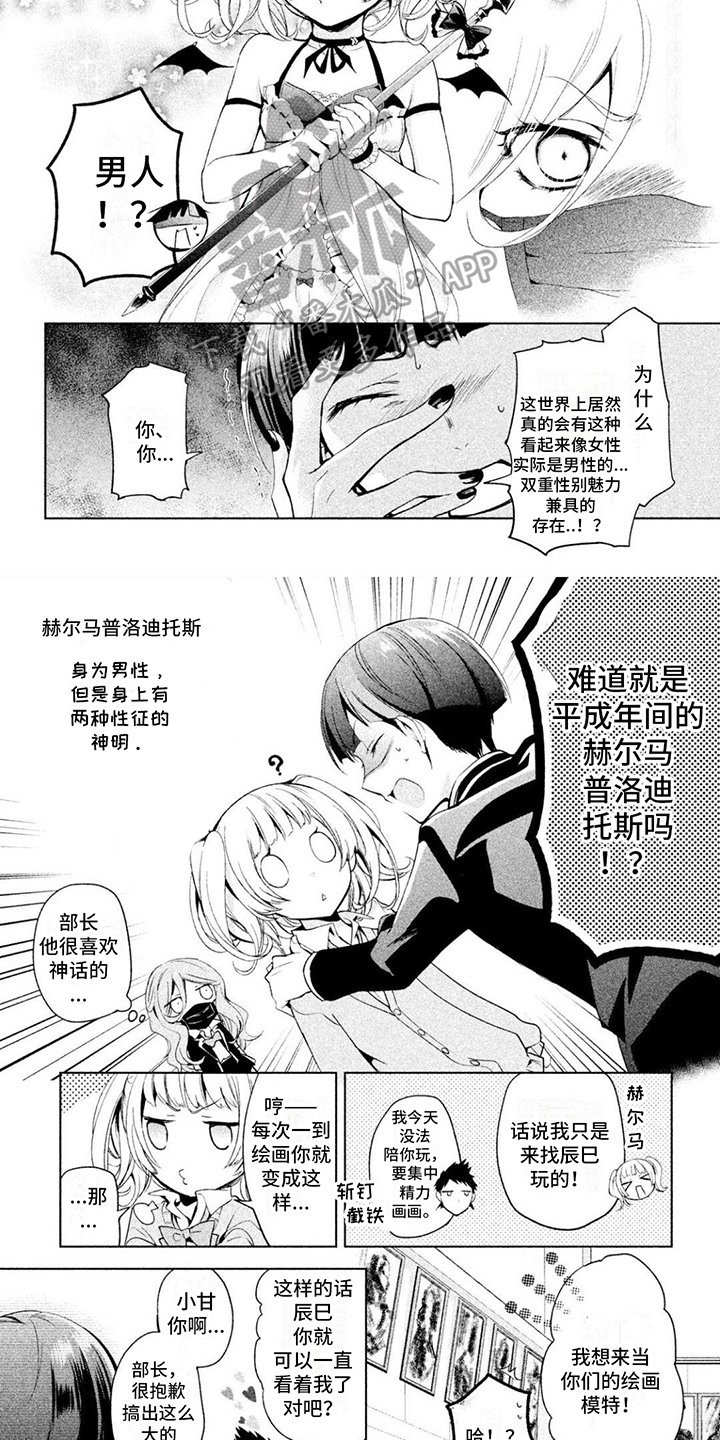 《自我认知是男性》第13章绘画模特 第2页