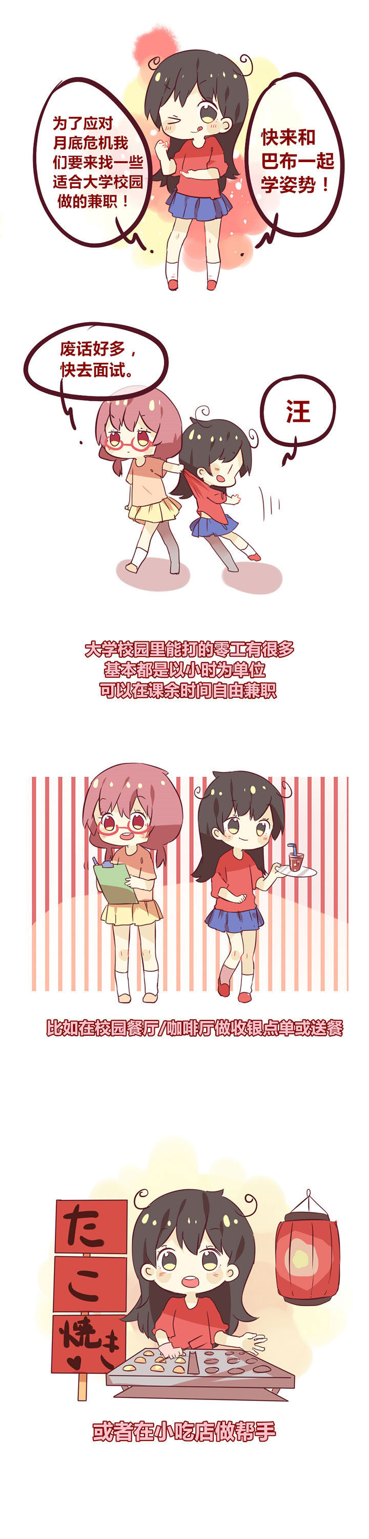 《你听说过女子大学生吗？》第24章校园兼职小百科 第1页
