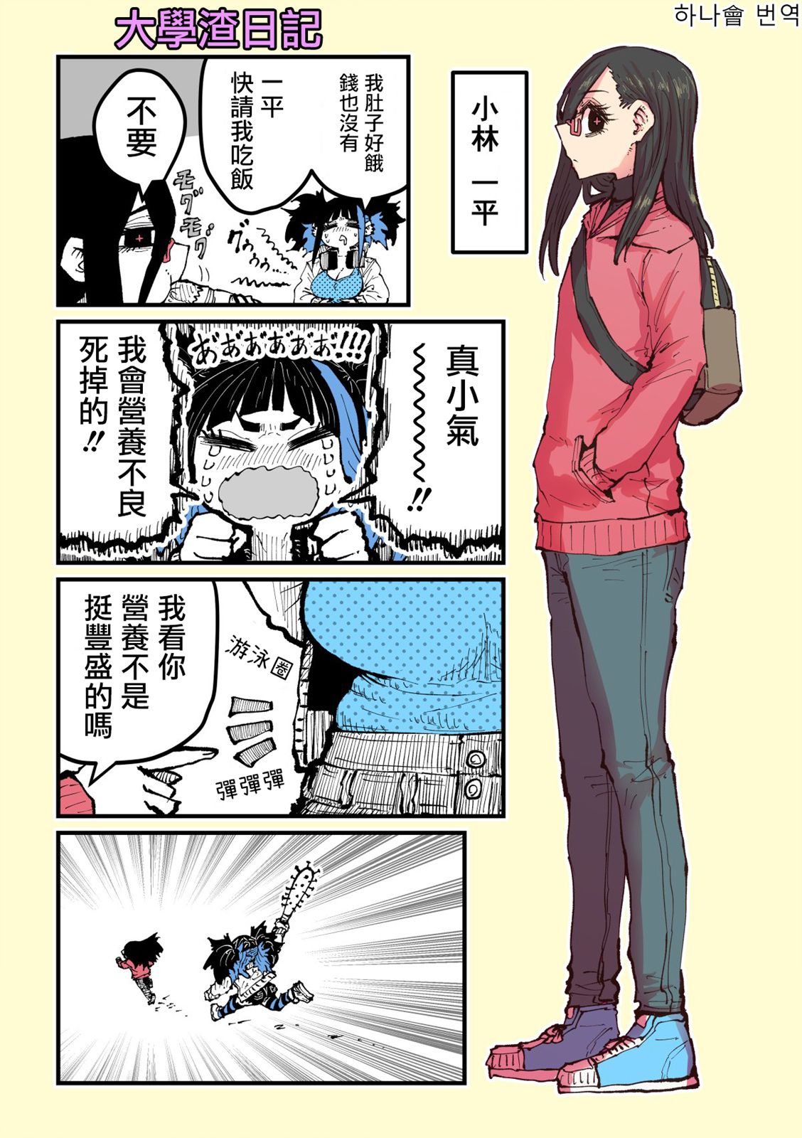 《大学渣日记》第01话 第3页