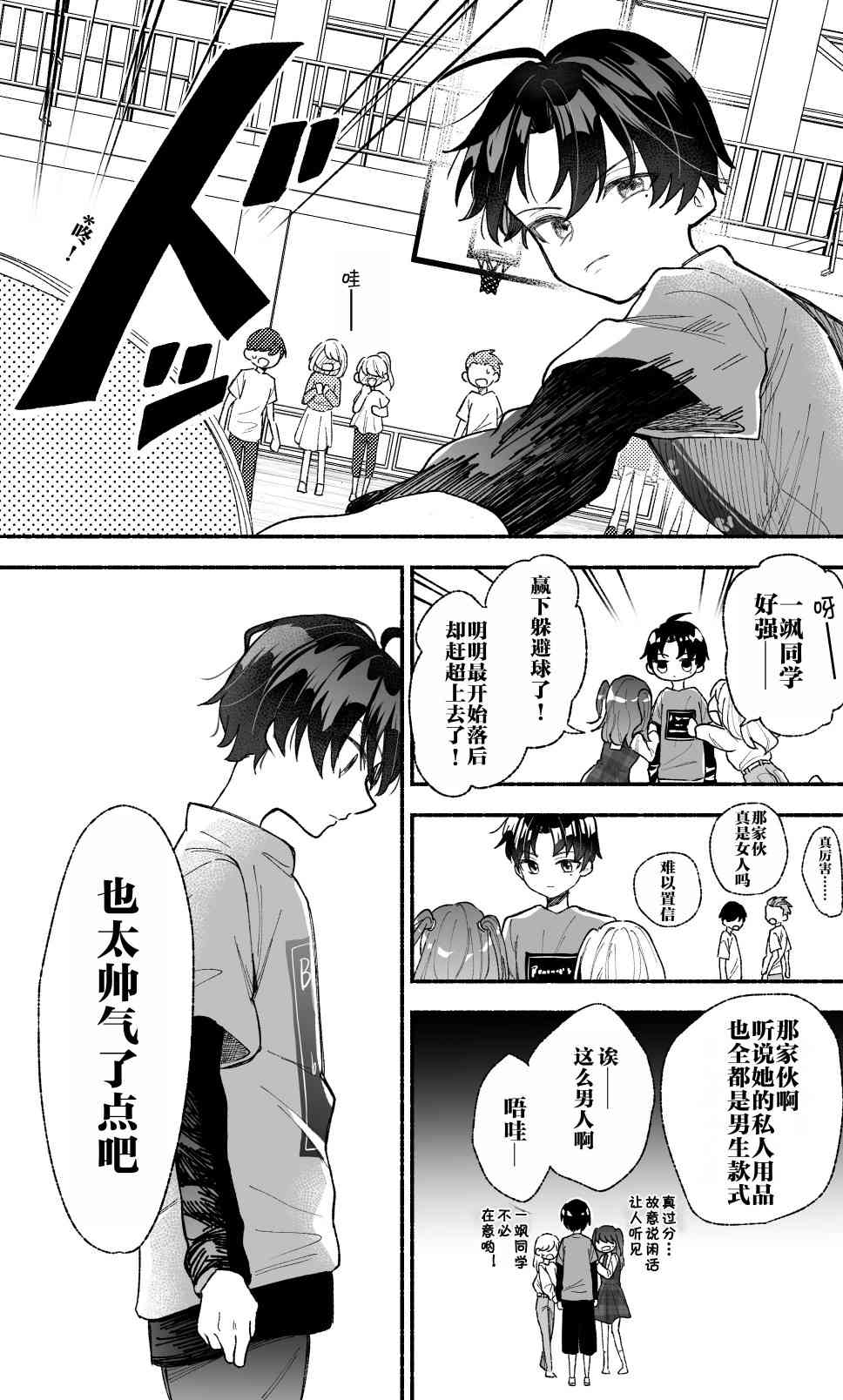 《努力变得比帅气假小子更帅气的故事》第01话 第1页
