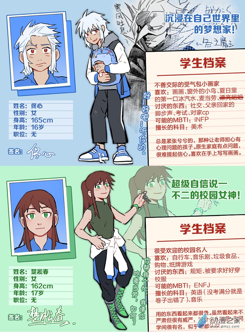 《想和喜欢的人一起高考》高中生人物介绍总篇 第4页