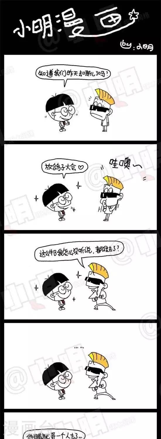 《小明漫画》第二十一话放鸽子大会 第1页