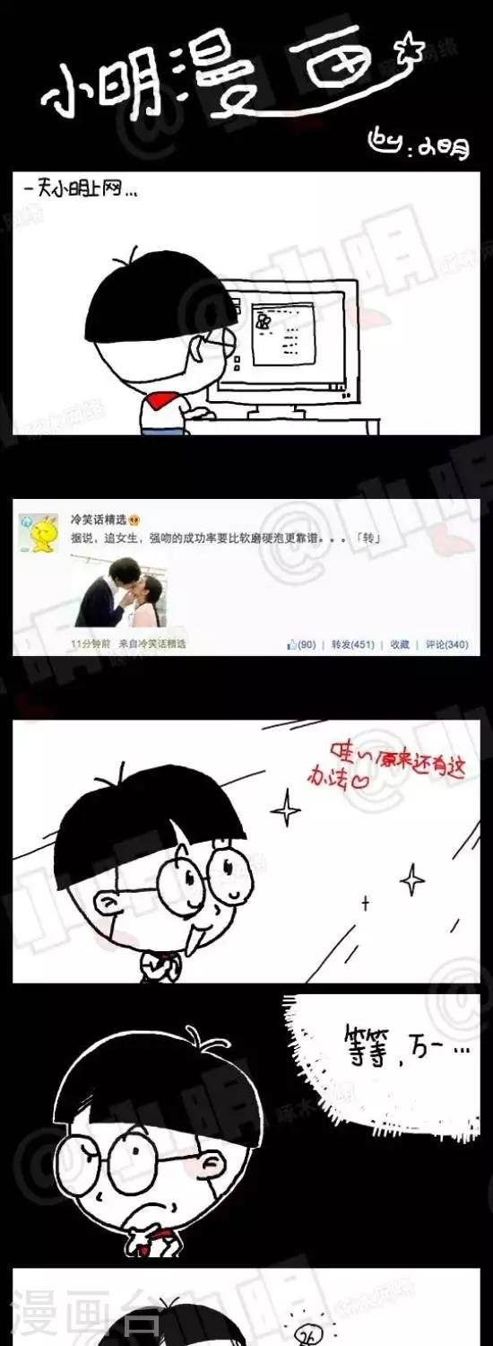 《小明漫画》第115话强吻 第1页