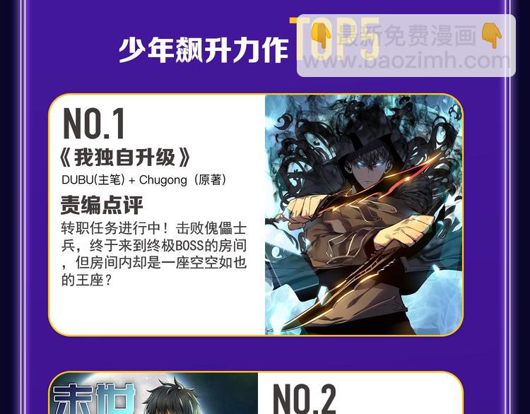 《全民打榜》《我独自升级》荣获少年榜冠军！ 第37页