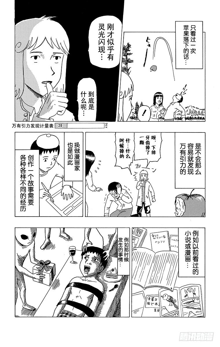 《搞笑漫画日和》第10幕 牛顿的万有引力 第3页