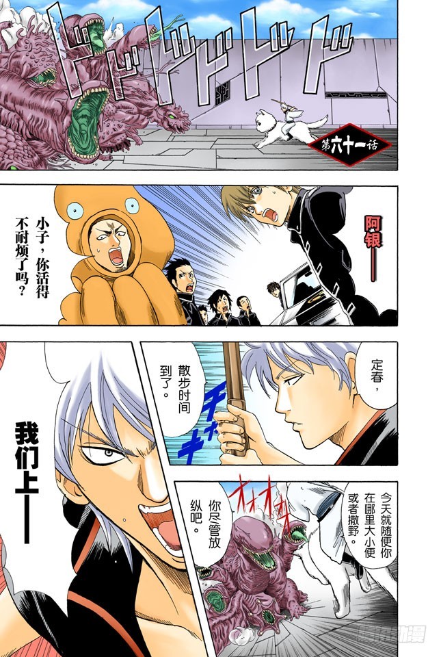 《银魂（全彩版）》要是朝蚯蚓小便，它的身体就会膨胀哦！ 第1页