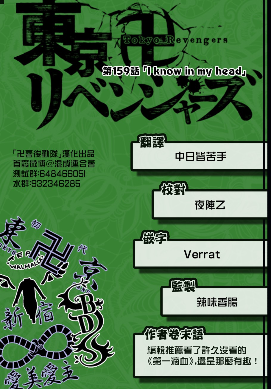 《东京复仇者》第164话 Head the list 第20页