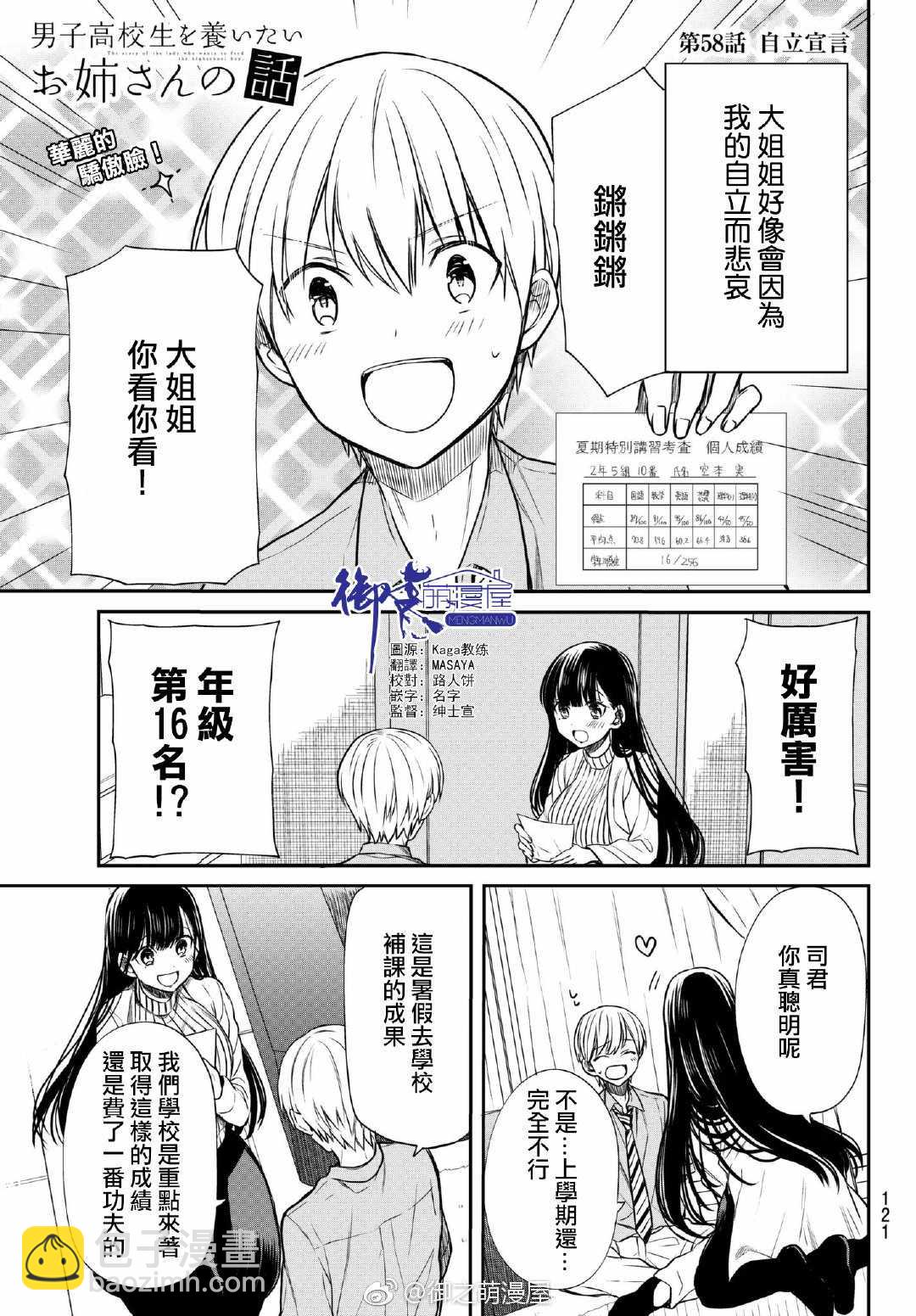 《想包养男子高中生的大姐姐的故事》第58话 自立宣言 第2页