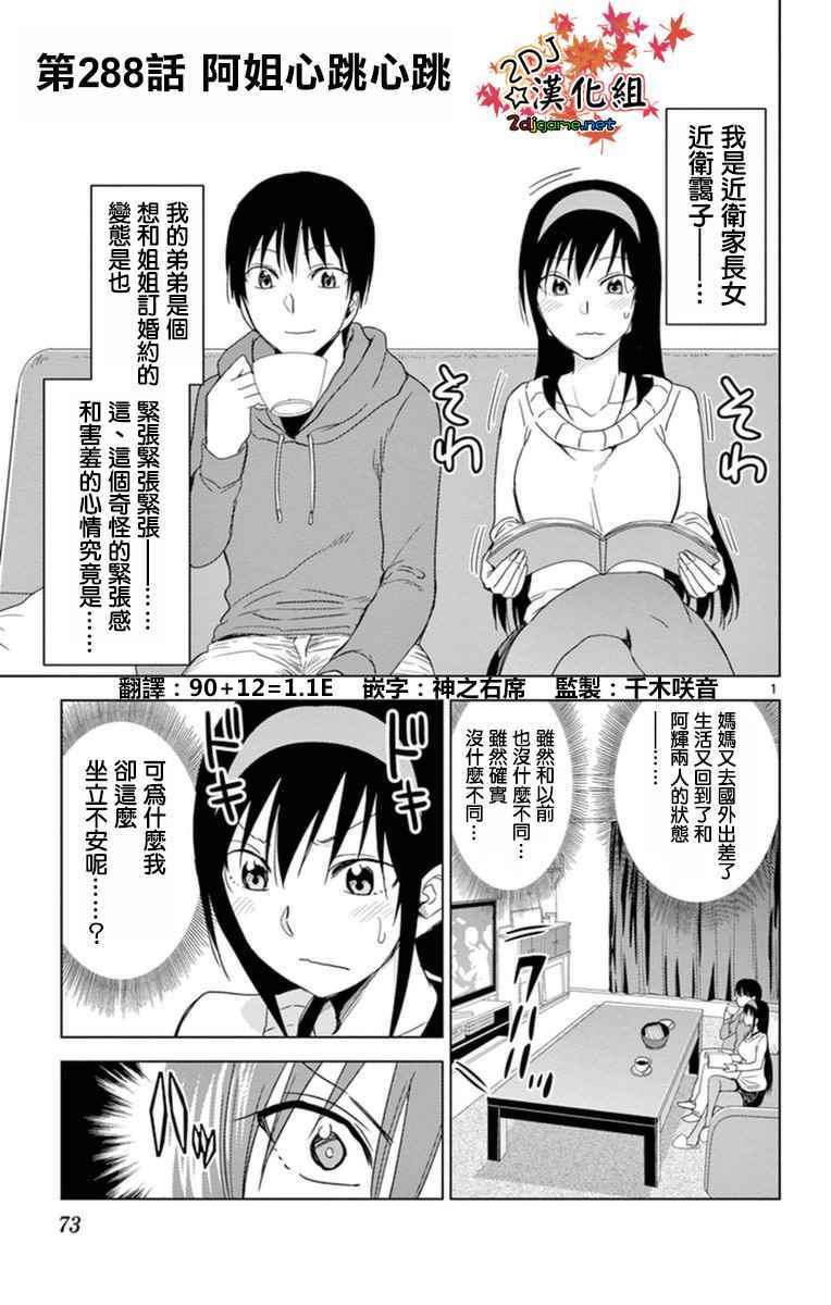 《姐姐的妄想日记》第288话 阿姐心跳心跳 第1页