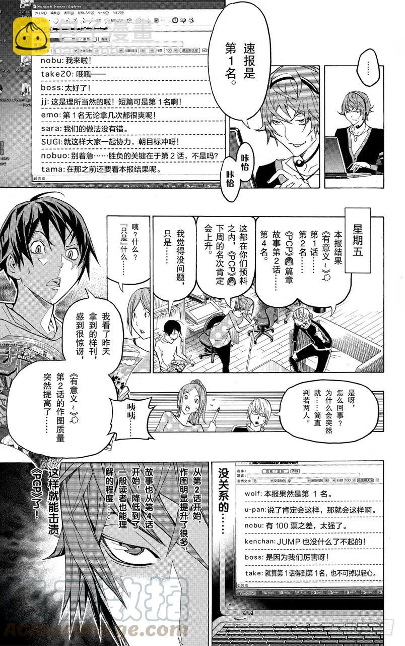 《爆漫王。》第123话 披萨与喝茶 第19页
