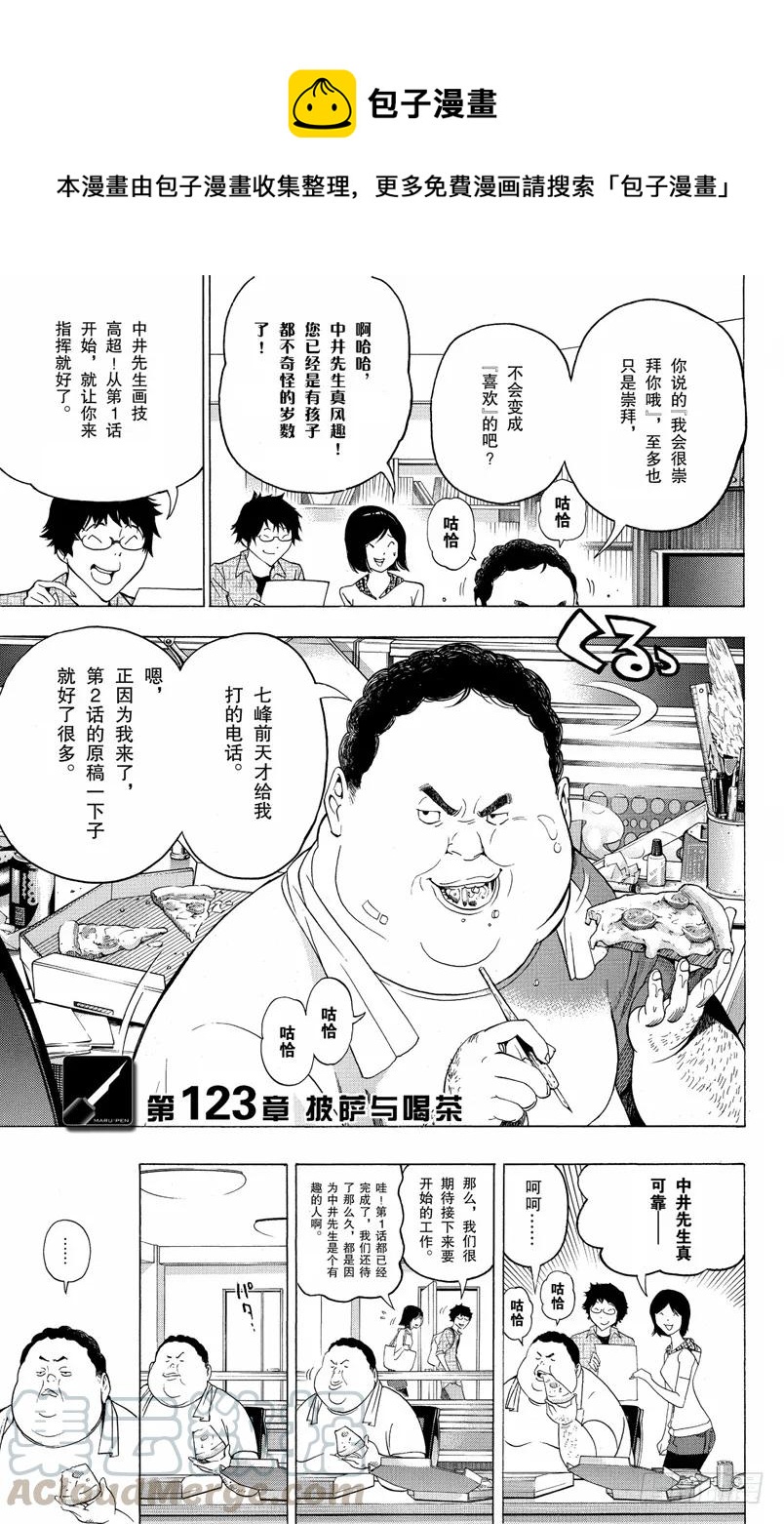 《爆漫王。》第123话 披萨与喝茶 第1页
