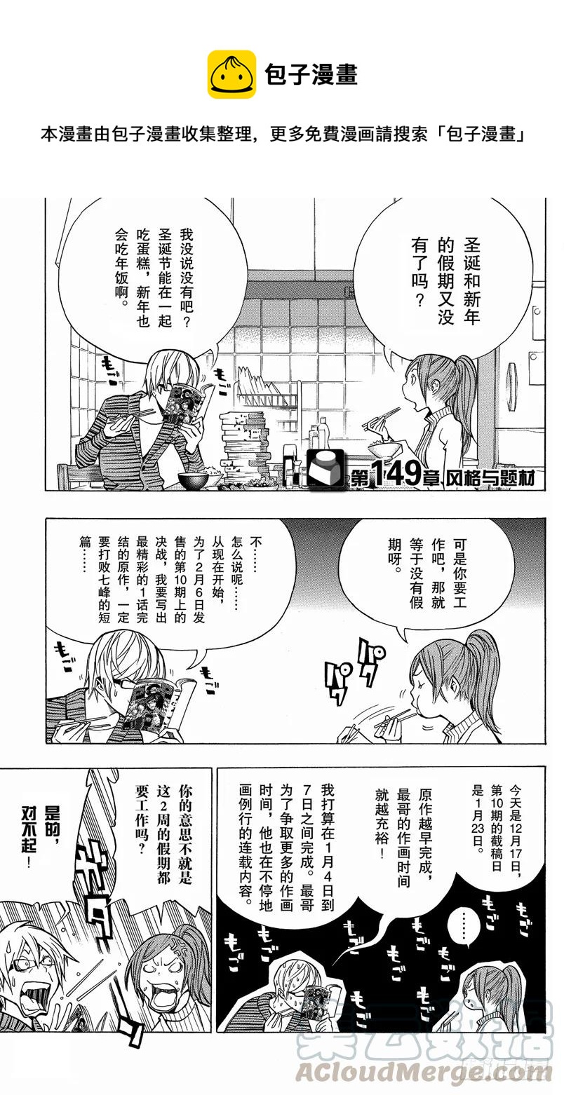 《爆漫王。》第149话 风格与题材 第1页