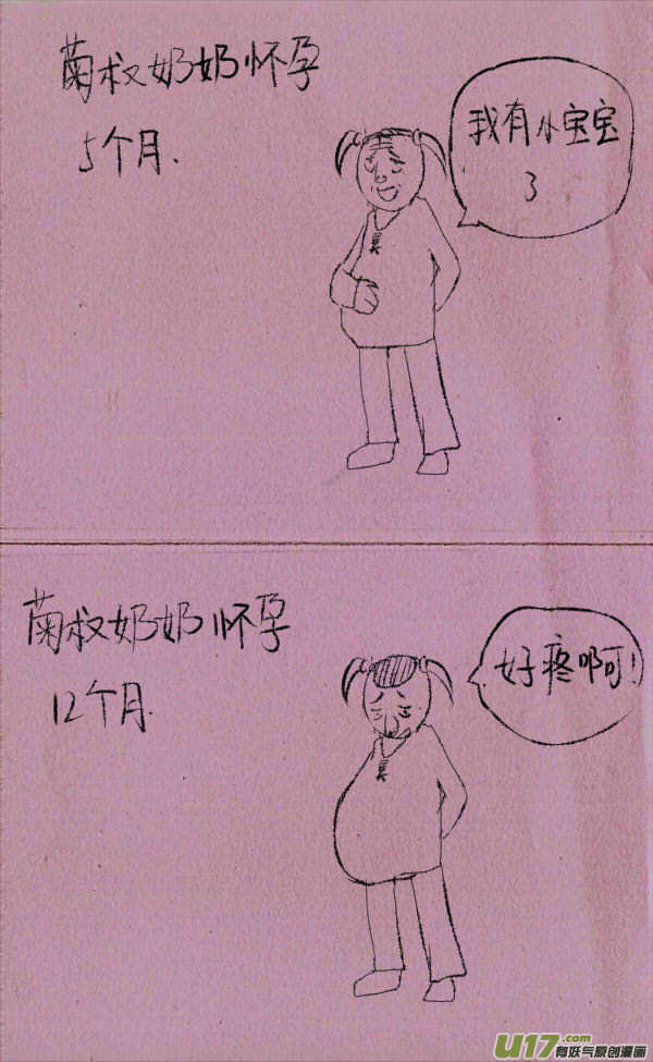 《菊叔5岁画》菊叔奶奶生菊叔 第1页