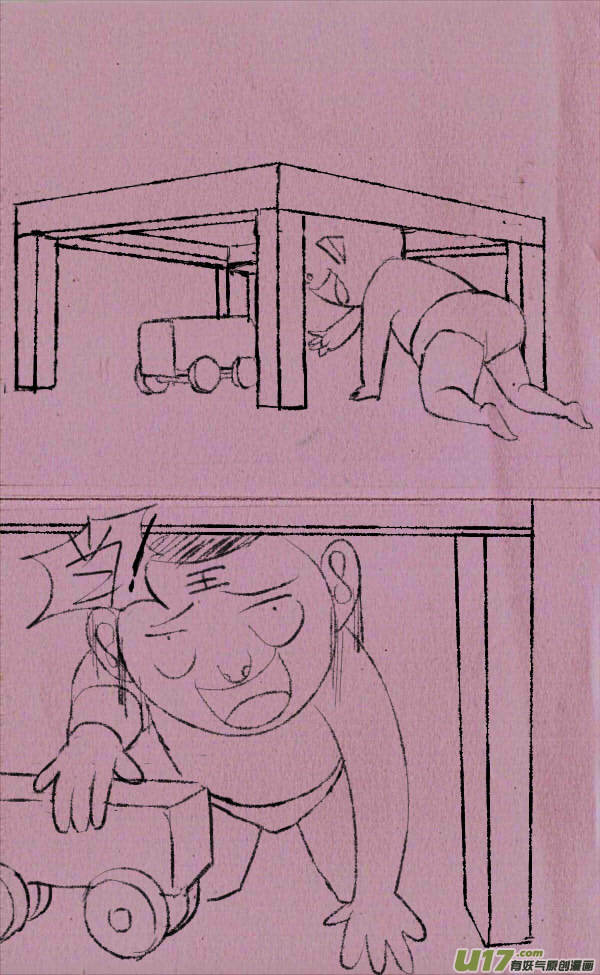 《菊叔5岁画》菊叔护犊子 第2页