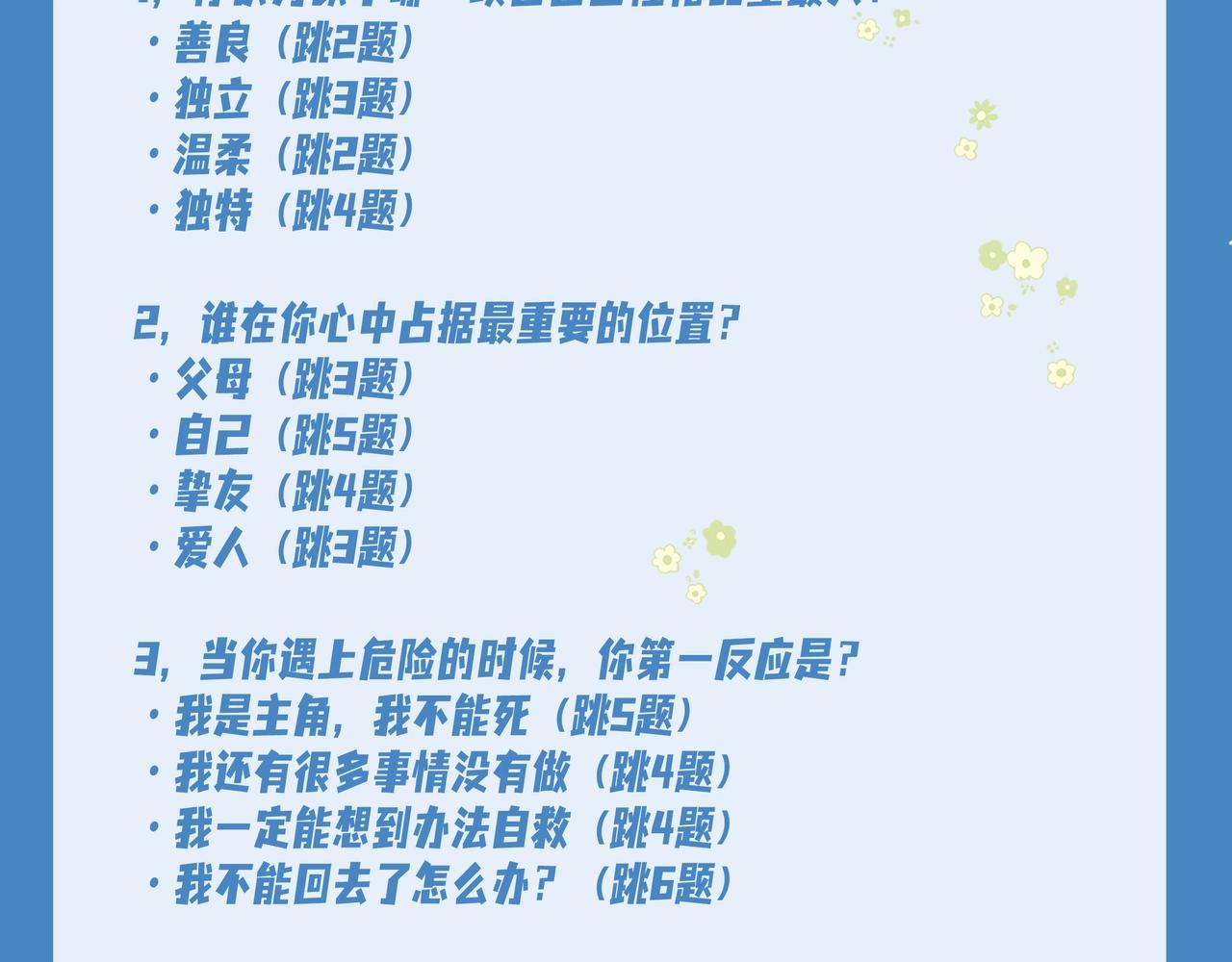 《人鱼陷落（彩蛋日更中）》第17期 测试你会分化成谁Alpha版（日更中） 第6页