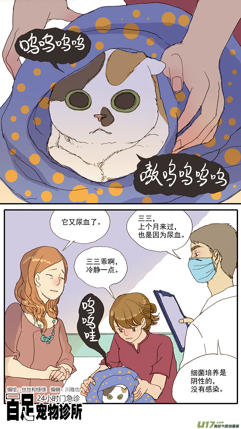 《百足宠物诊所》078 猫特发性膀胱炎 第1页