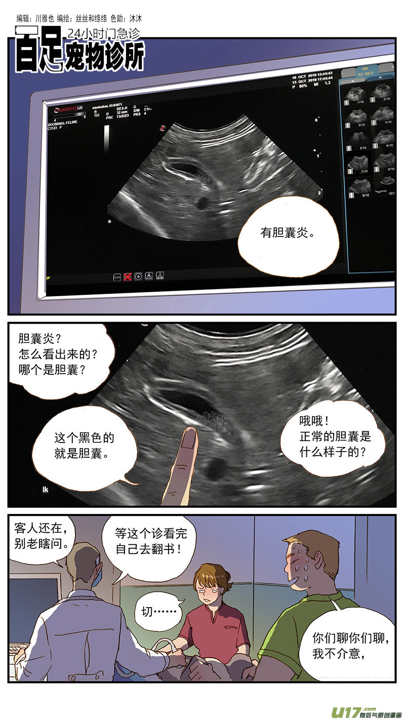 《百足宠物诊所》131 猫胆囊炎 第1页