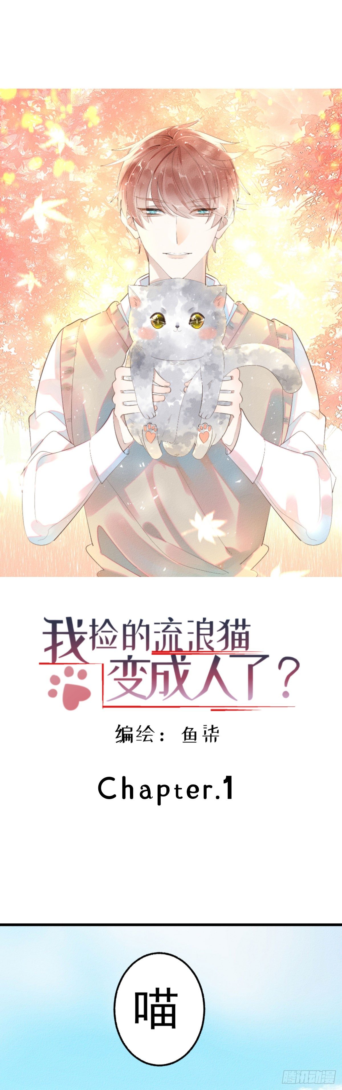 《我捡的流浪猫变成人了？》1.路遇一只小猫 第1页