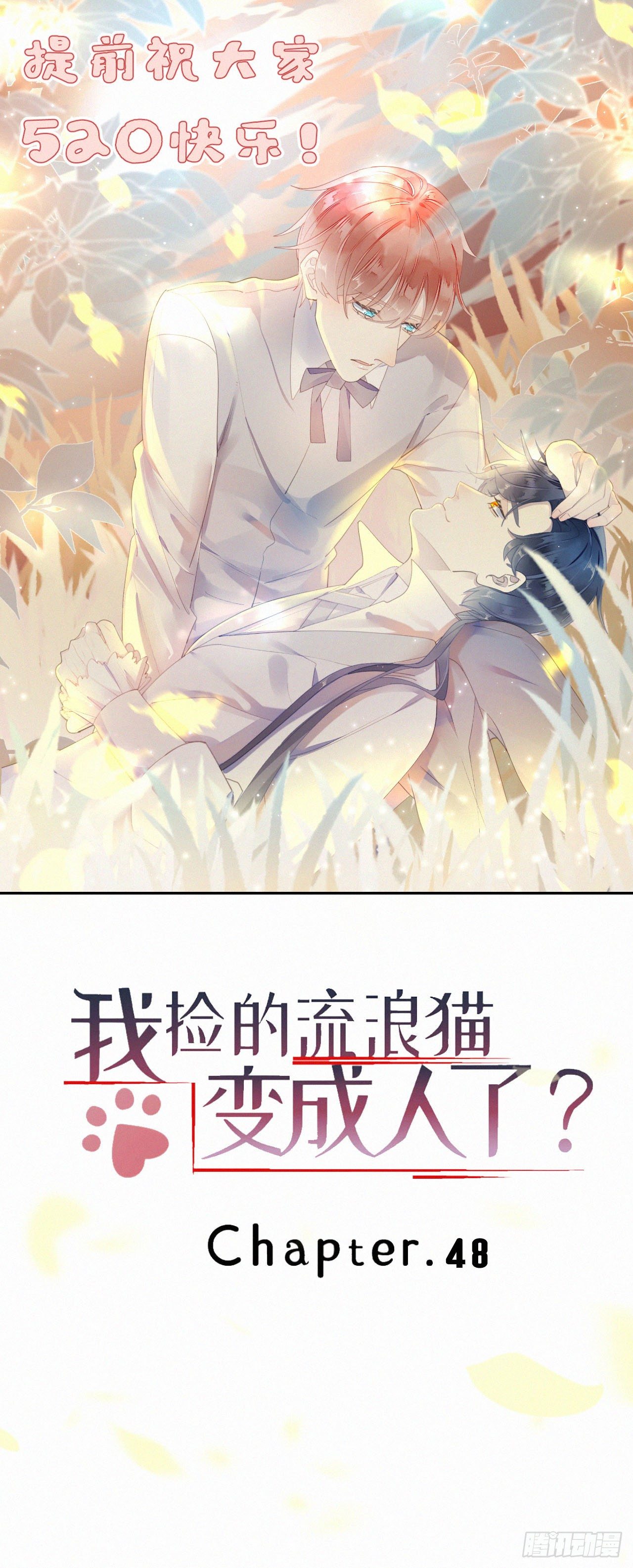 《我捡的流浪猫变成人了？》48.=-= 第1页