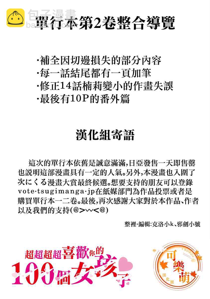 《超超超超喜欢你的一百个女孩子》2卷 第2页