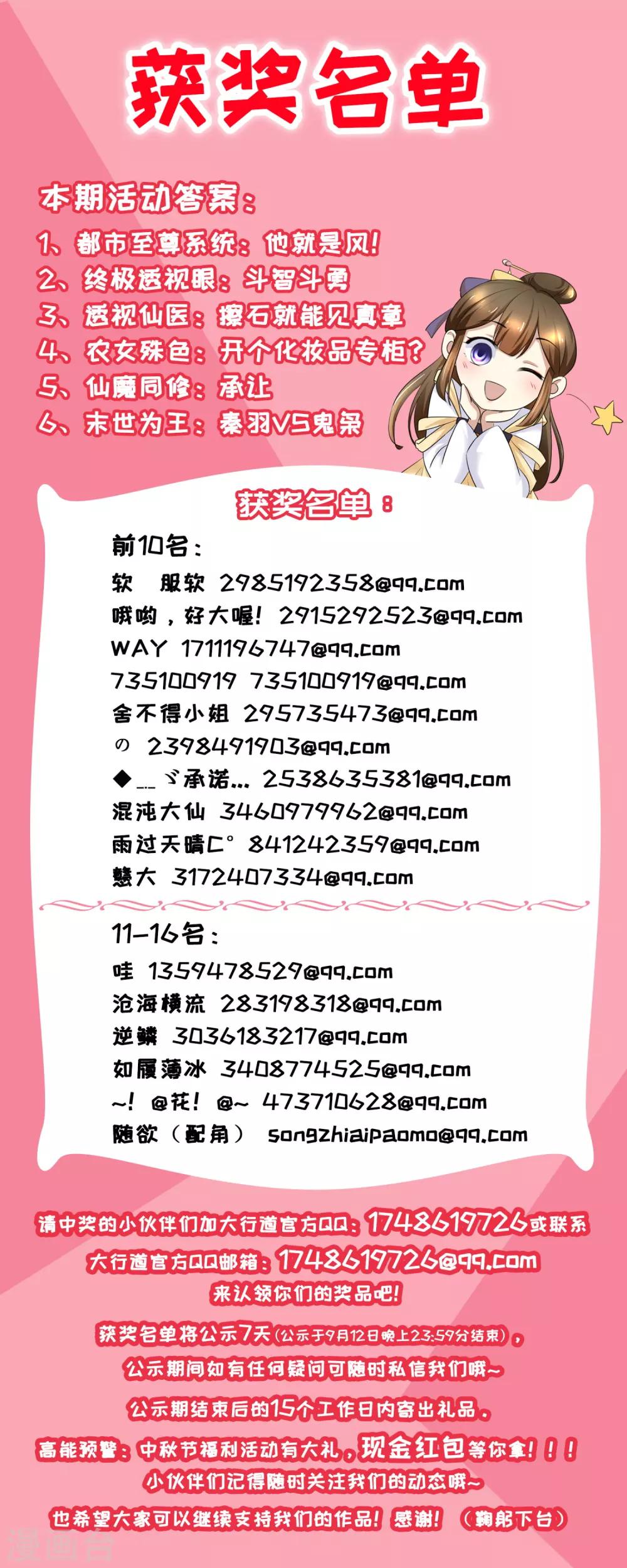 《凰上在上，臣在下》获奖名单 第1页