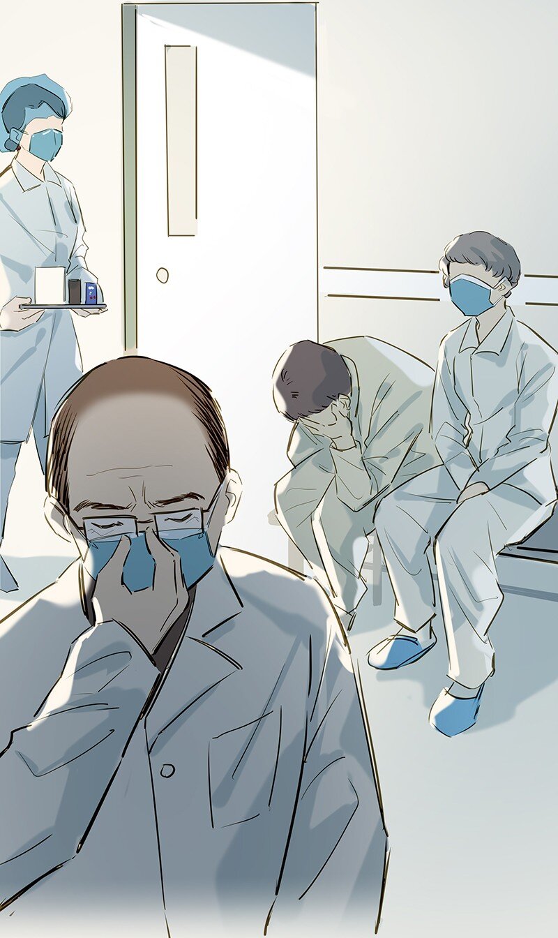《漫画战“疫”》01 与时间赛跑的“病人”医生 第20页