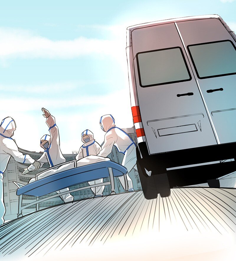 《漫画战“疫”》01 与时间赛跑的“病人”医生 第45页