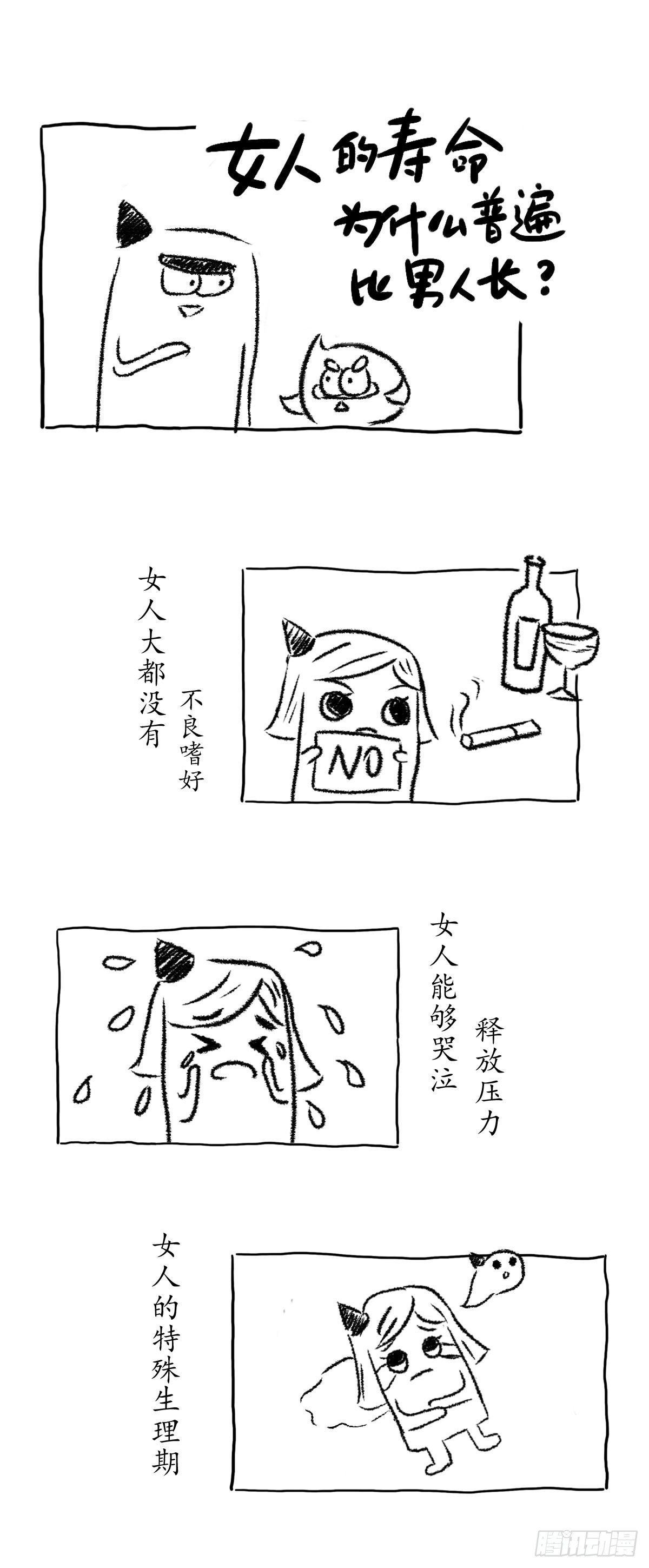 《闲白儿up and down!》女人的寿命 第1页