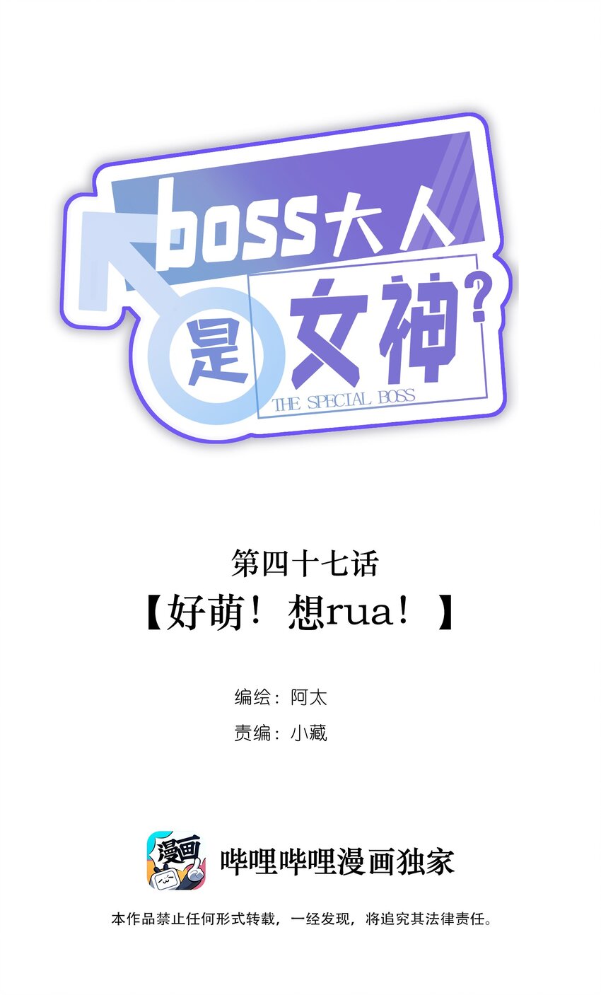 《boss大人是女神》047 好萌！想rua！ 第1页