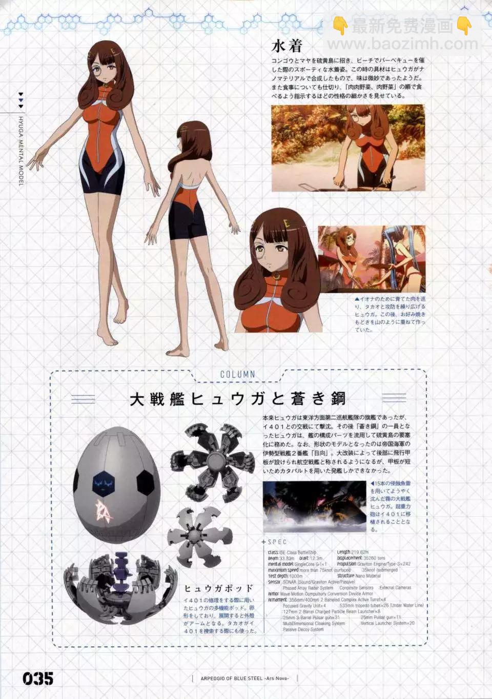 《苍蓝钢铁战舰》设定资料集 第43页