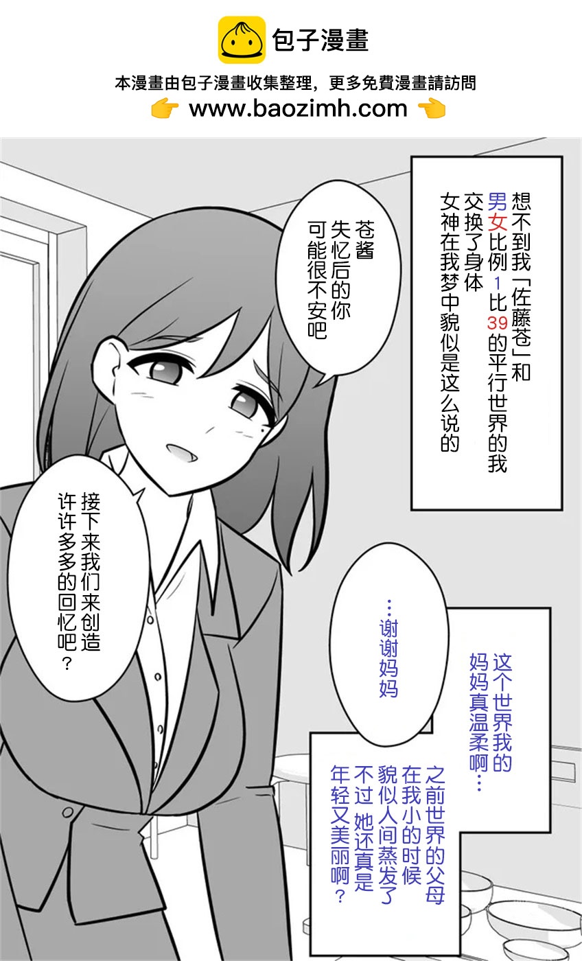 《男女比139的平行世界》第1话 第1页