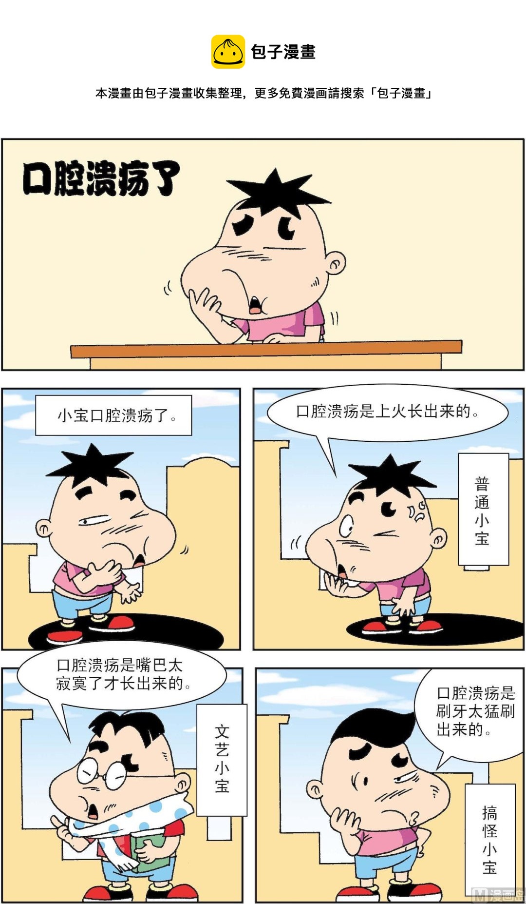《笑话笑画》第048话 口腔溃疡了 第1页