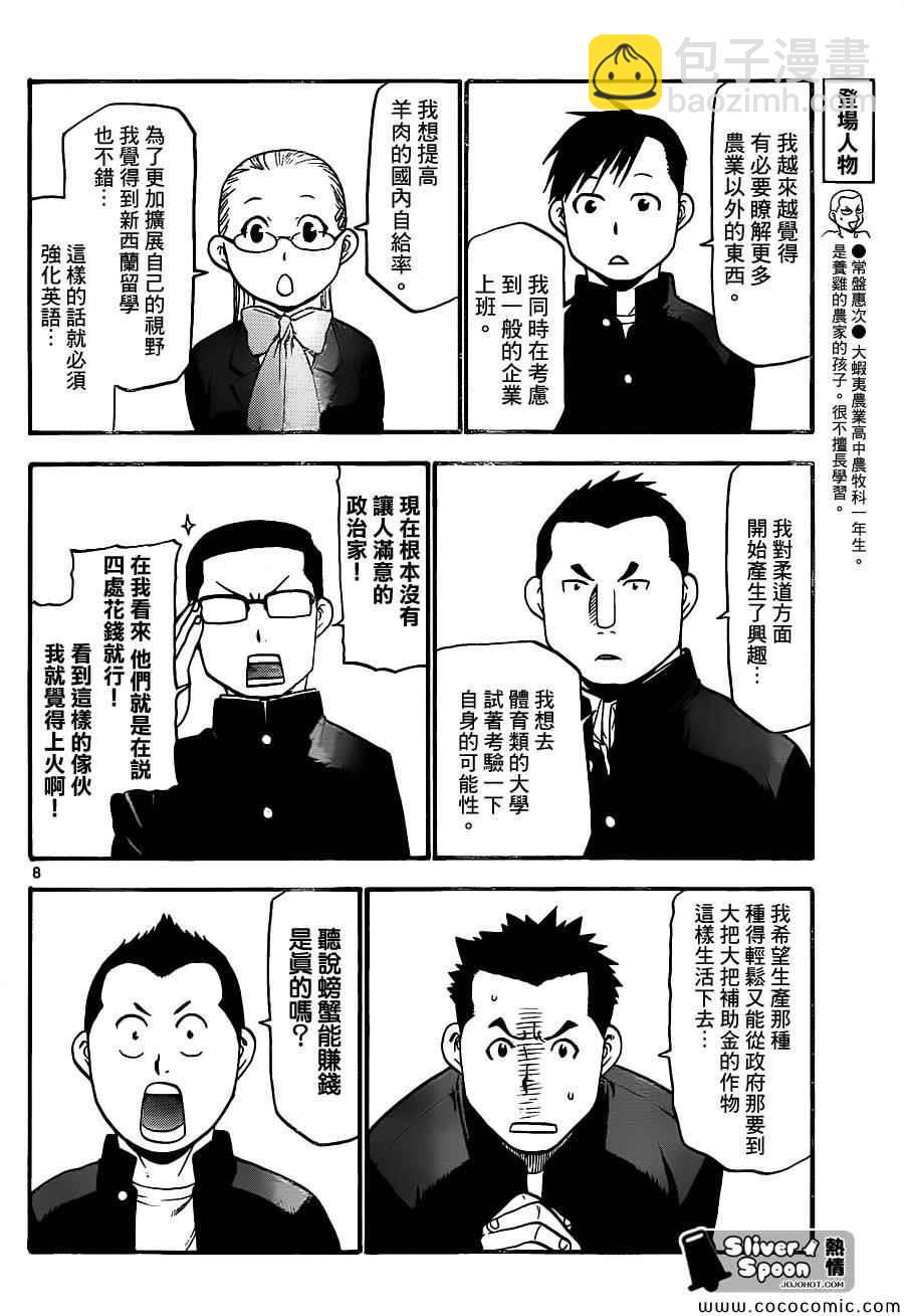 《白银之匙》第93话 冬之卷(30) 第8页
