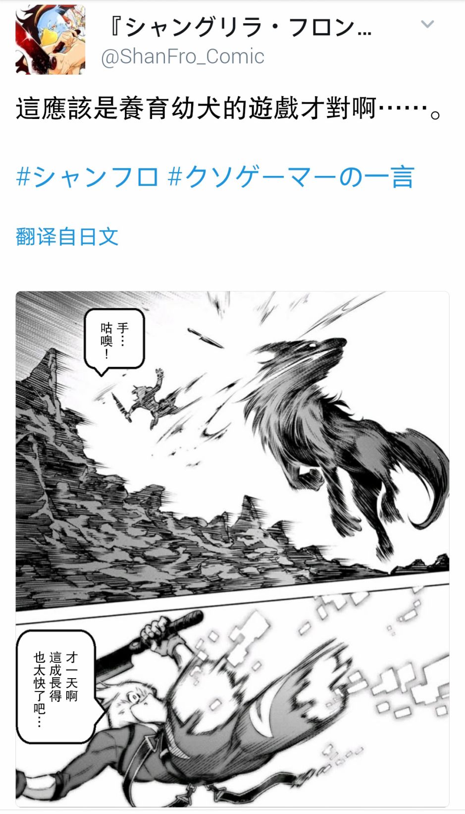 《香格里拉·弗陇提亚屎作猎人向神作发起挑战》屎作玩家的只言片语 第1页