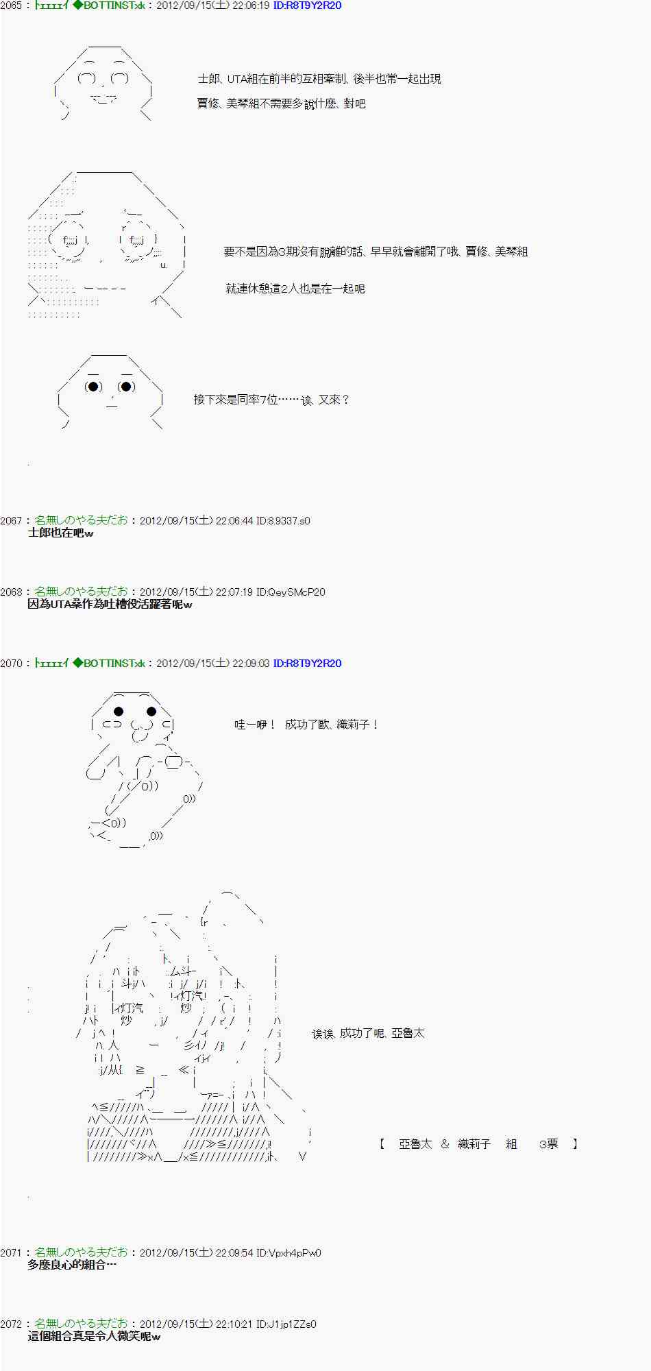 《亚鲁欧“来玩国王游戏吧！！”》人气投票 第15页