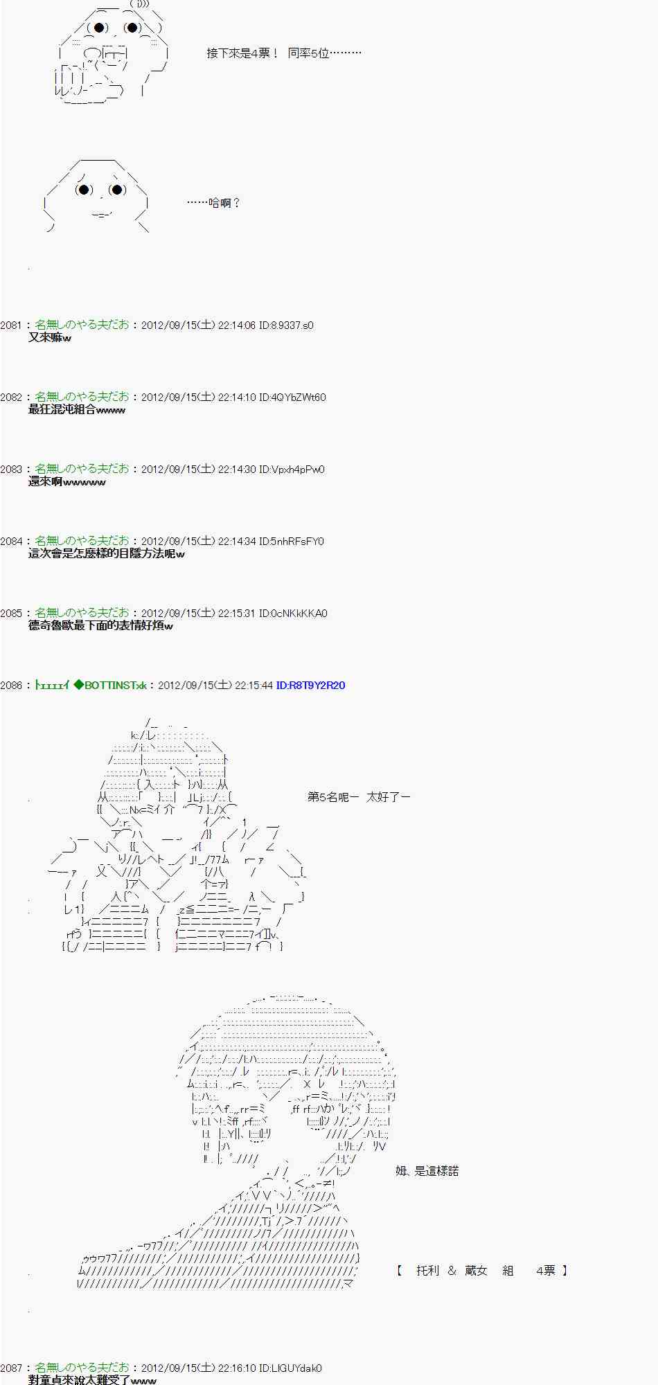 《亚鲁欧“来玩国王游戏吧！！”》人气投票 第17页