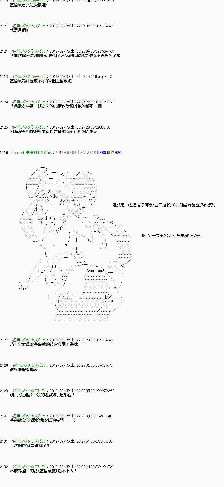 《亚鲁欧“来玩国王游戏吧！！”》人气投票 第22页