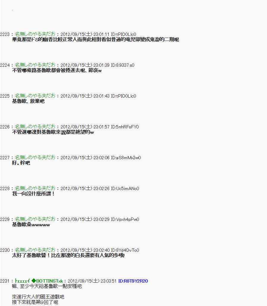 《亚鲁欧“来玩国王游戏吧！！”》人气投票 第33页
