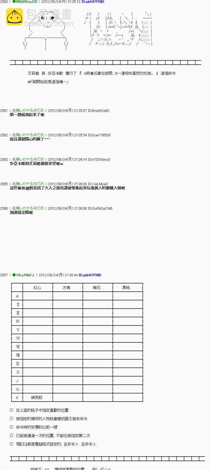 《亚鲁欧“来玩国王游戏吧！！”》83话 第11页