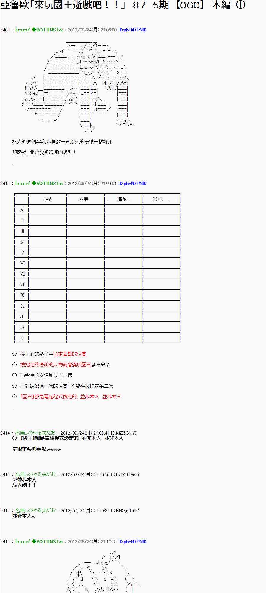 《亚鲁欧“来玩国王游戏吧！！”》83话 第1页