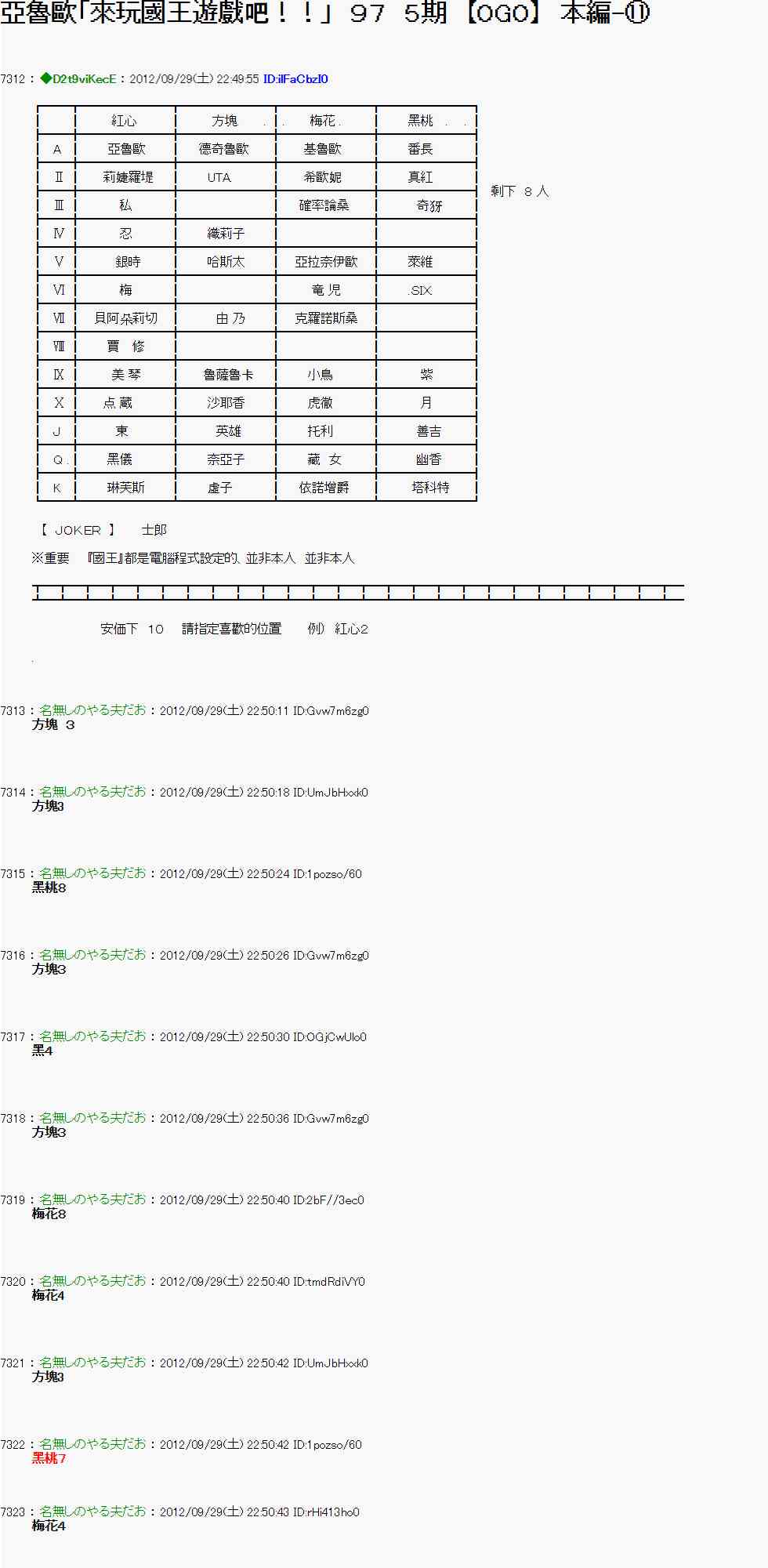 《亚鲁欧“来玩国王游戏吧！！”》93话 第1页
