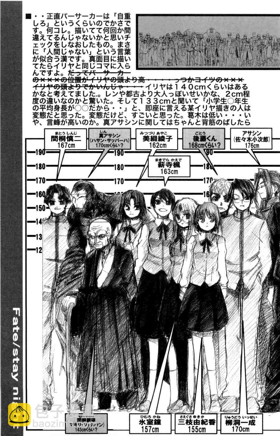 《Fate/stay night》型月人物身高对比图 第10页