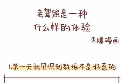 《小编木木/爆漫画》考驾照是种什么样的体验 第1页