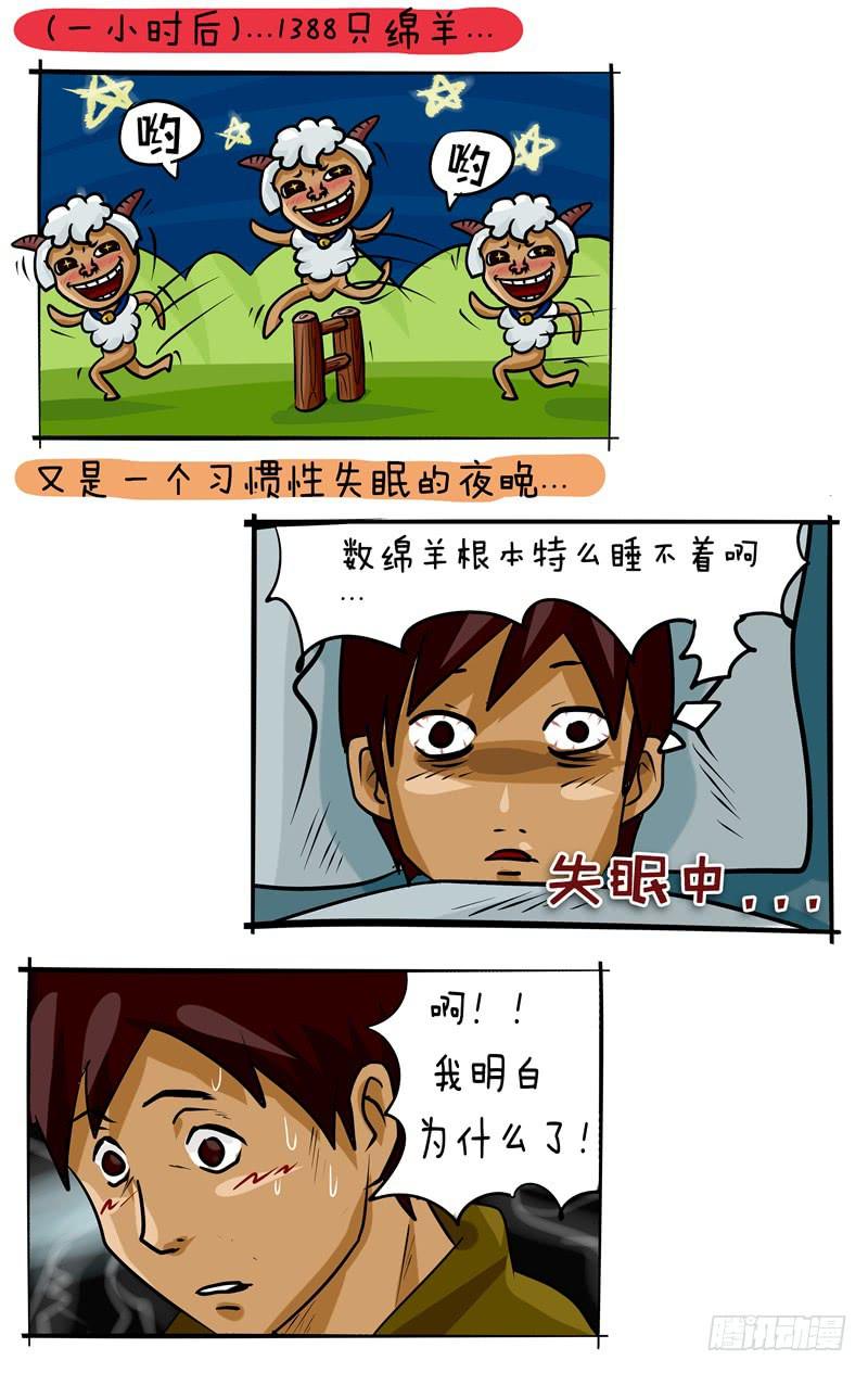 《丁神经与肿瘤君》第51话 数绵羊 第3页