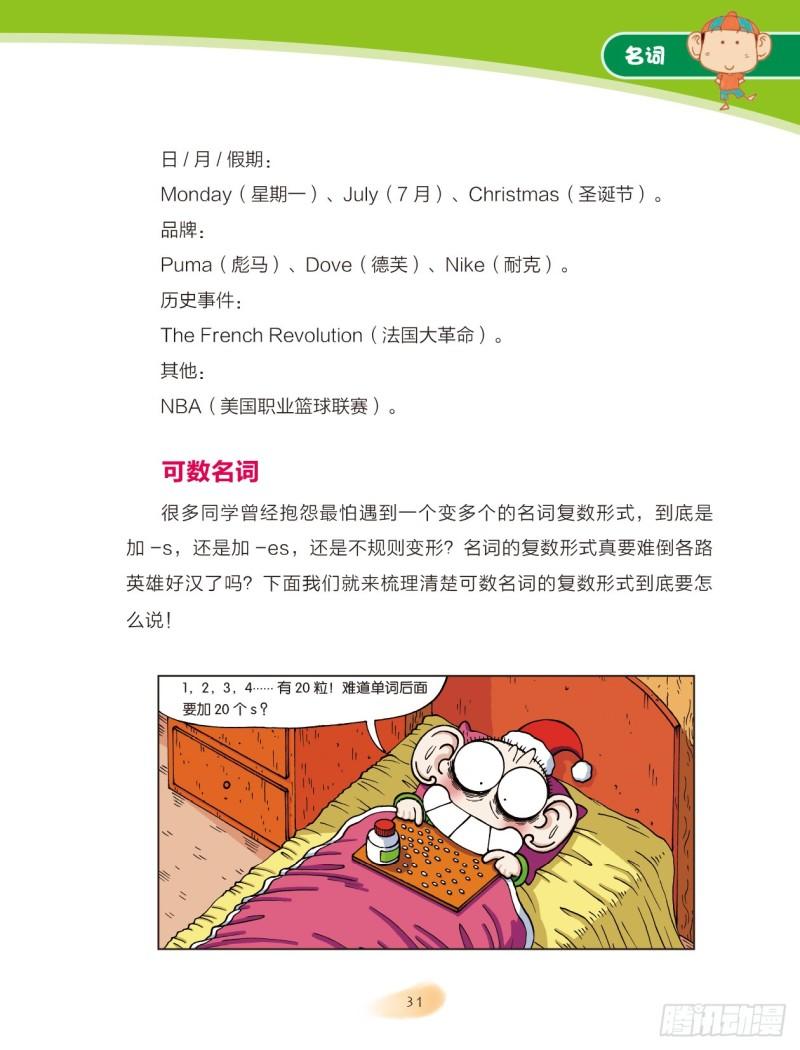 《爆笑校园大课堂-漫话英语》05 名词（1） 第5页