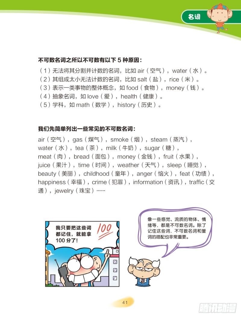 《爆笑校园大课堂-漫话英语》07 名词（3） 第2页