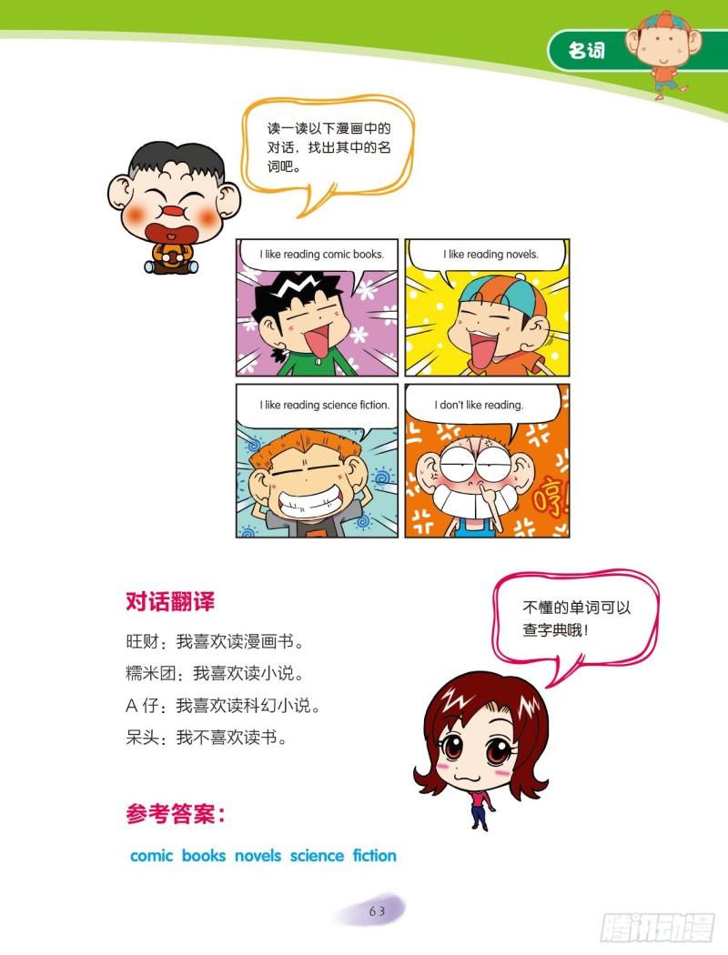 《爆笑校园大课堂-漫话英语》10 名词（6） 第6页