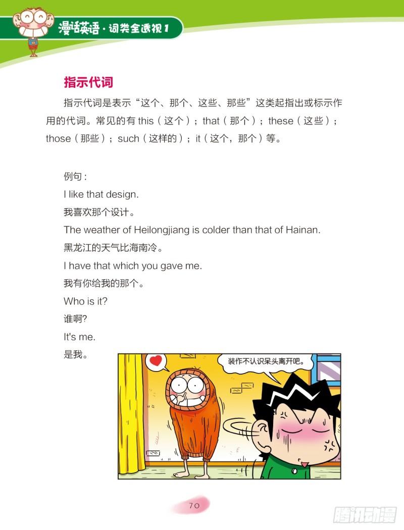 《爆笑校园大课堂-漫话英语》11 代词（1） 第6页